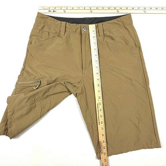 Patagonia Quandary Shorts Tan Khaki Hiking Technical Stretch 10 Inseam Mens 32 - Picture 8 of 8